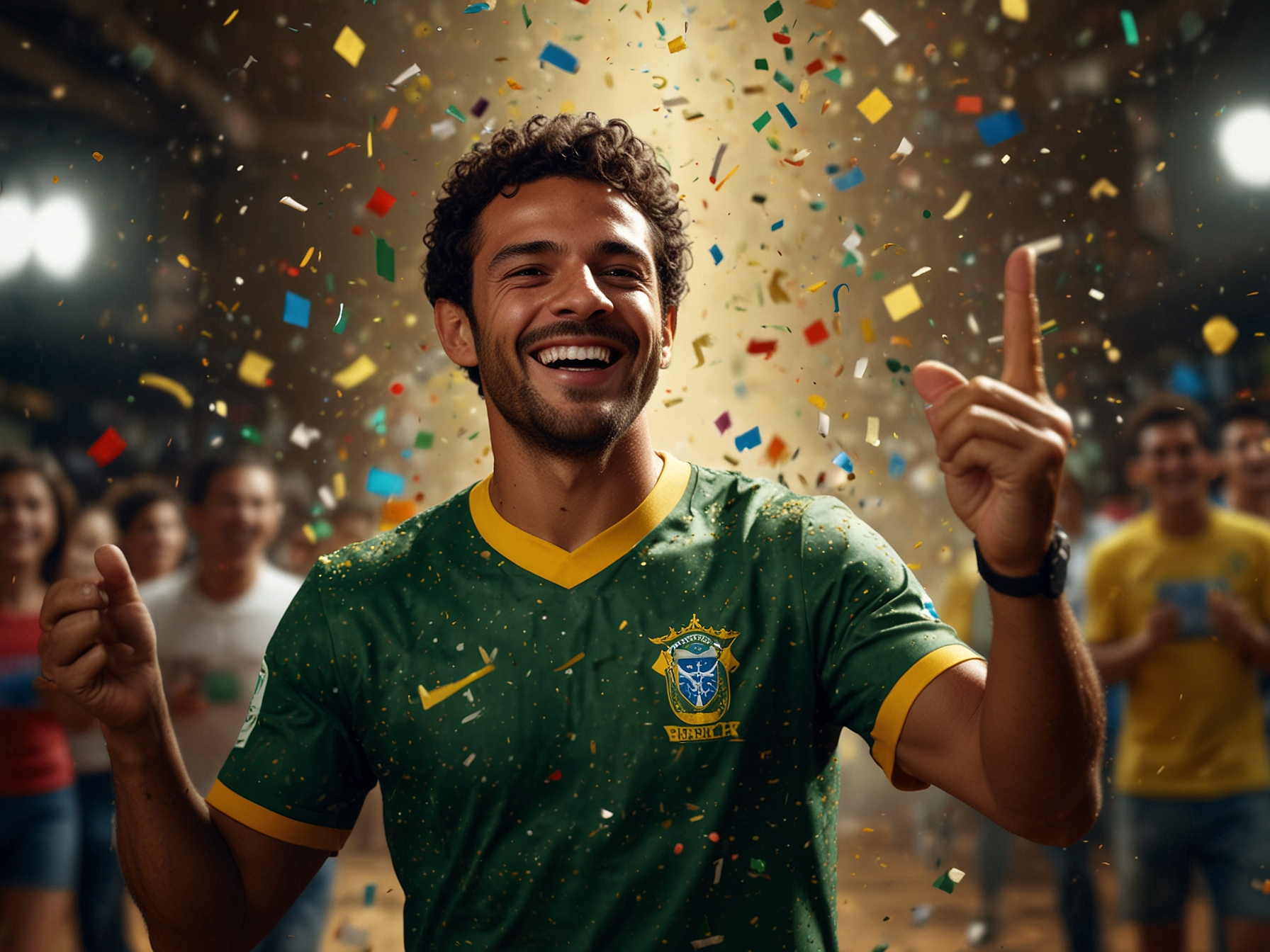 User celebrating registration